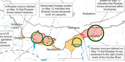 ISW: російські війська створюють буферну зону на Харківщині